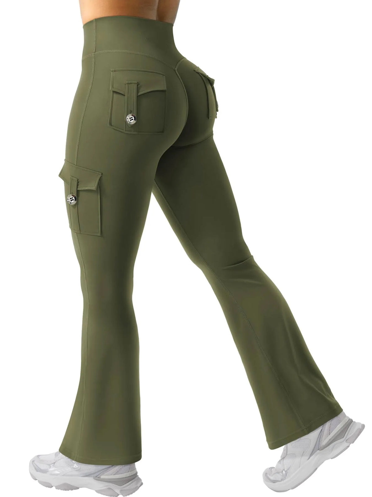 Virelle High Waisted Pocket Flared Leggings
