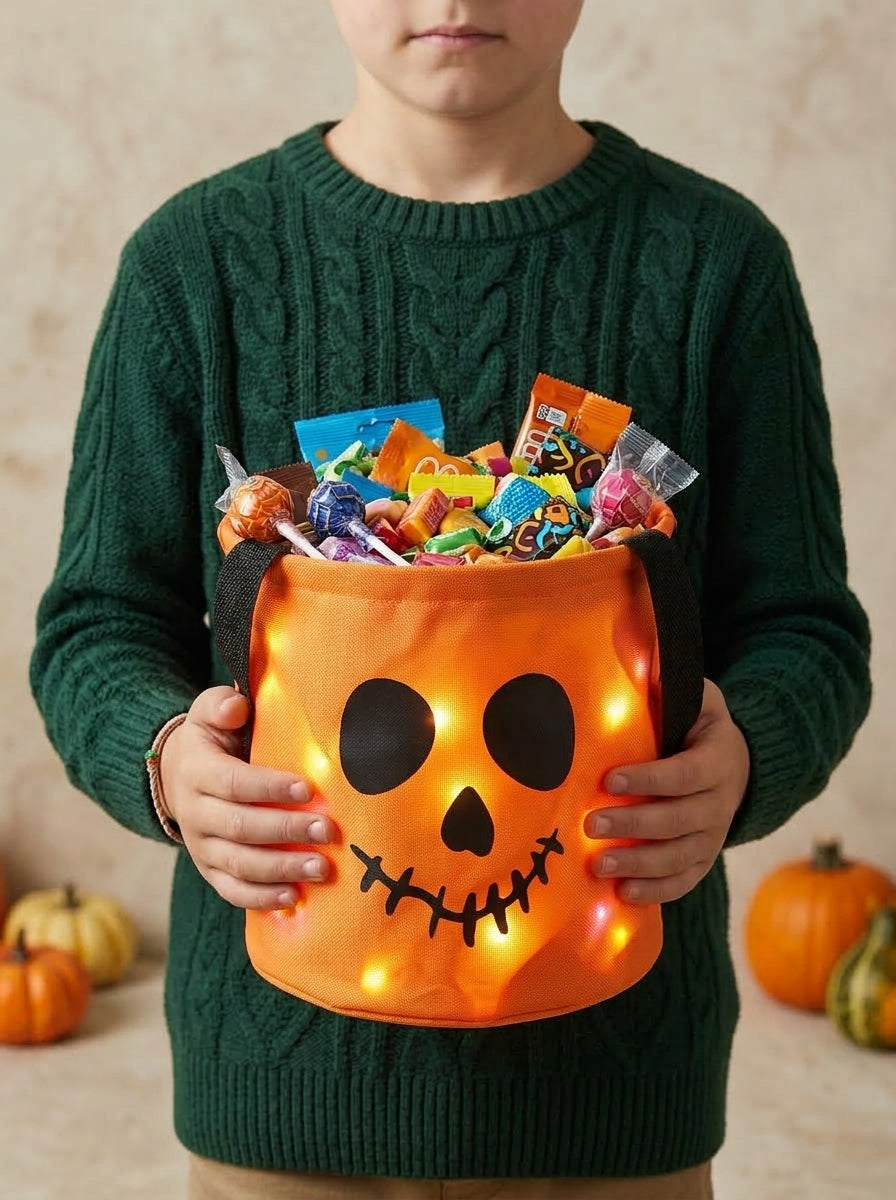 Virelle GlowPumpkin Candy Bucket