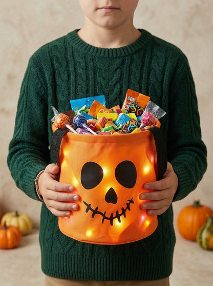 Virelle GlowPumpkin Candy Bucket