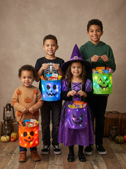 Virelle GlowPumpkin Candy Bucket