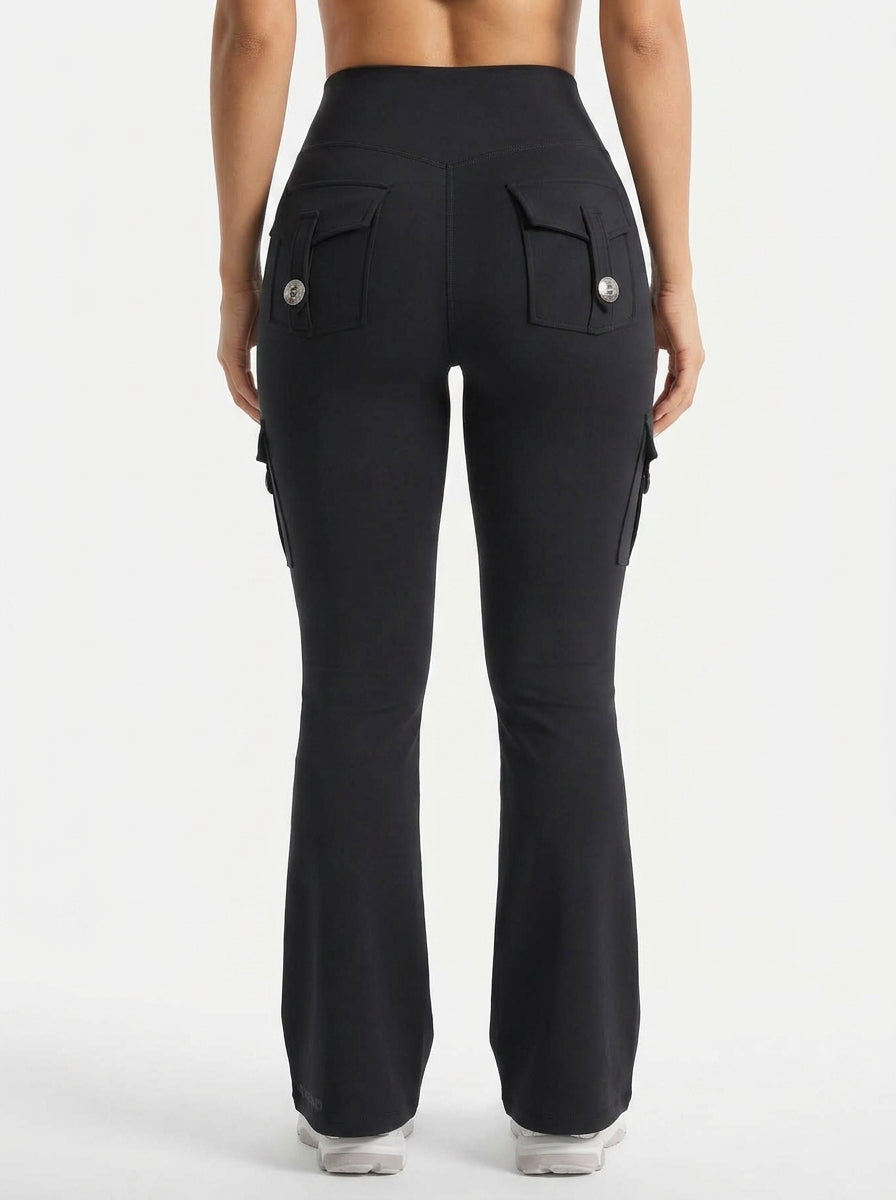 Virelle High Waisted Pocket Flared Leggings