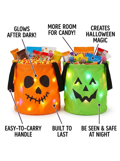 Virelle GlowPumpkin Candy Bucket