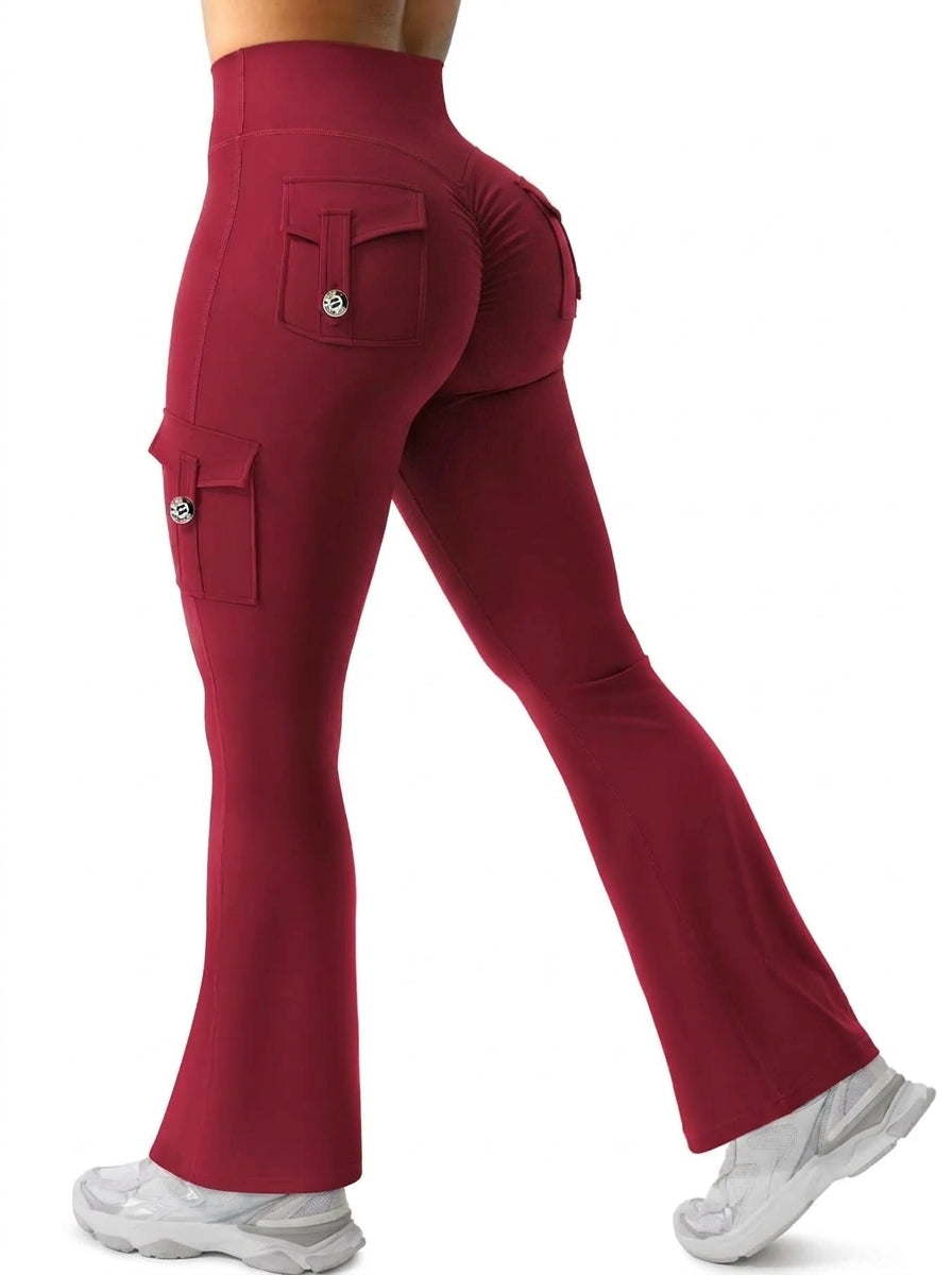 Virelle High Waisted Pocket Flared Leggings